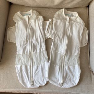 Two gently used small Snoo sacks